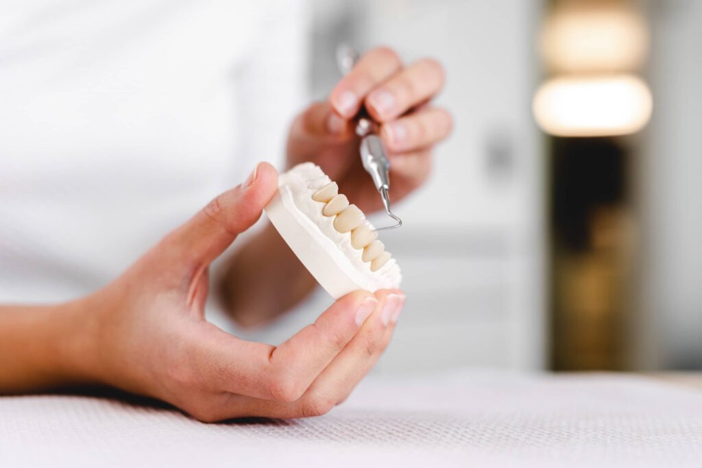 Praxisfotografie München, Nahaufnahme Gebiss für Websitebebilderung