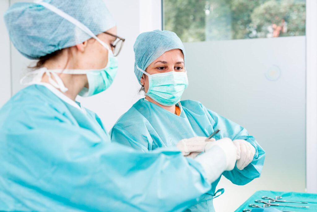 Behandlungssituation in Arztpraxis, Healthcare Fotografie