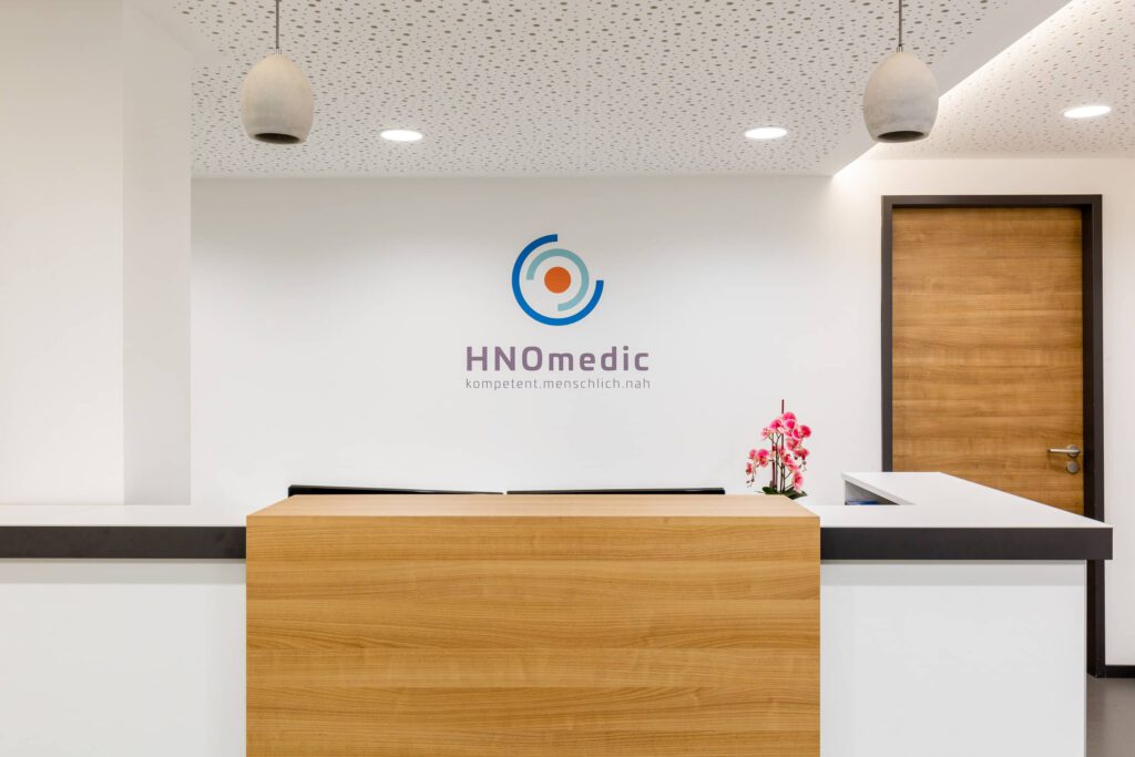 Praxisfotografie München, Raumaufnahme Empfang